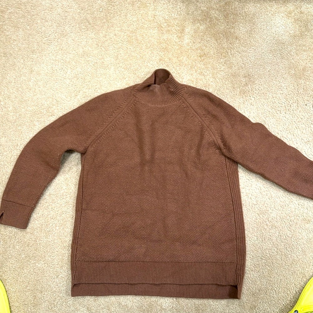 Uniqlo J+ wool sweater XL brown